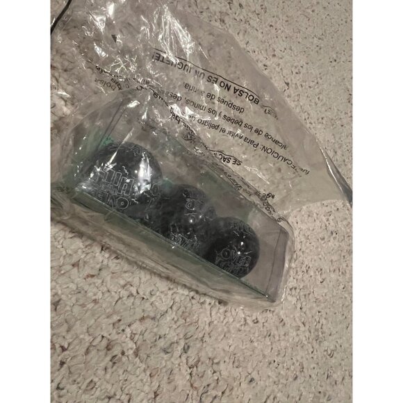 Over The Hill Goofy Golf Balls NeW 3 Spell out Black Golfing Gag Birthday Gift - Picture 5 of 5